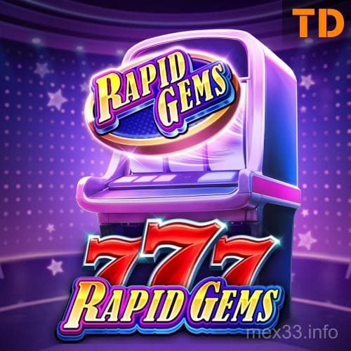 Imagen del juego Rapid Gems 777 en mex33 casino